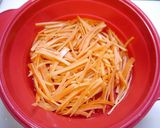 レンジで簡単！人参しゃぶしゃぶ作り方1写真
