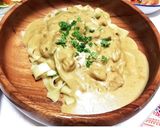 カレークリームパスタ。作り方5写真
