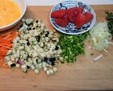 明太子五目チャーハン作り方1写真