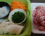 食欲UP～！【豚肉のピリ辛おかずスープ】作り方4写真