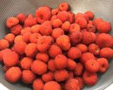 ラカントで☆糖質オフの野いちごジャム作り方1写真