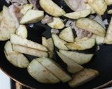 ★なすびとマイタケと豚肉の味噌炒め作り方4写真