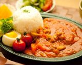 夏野菜と鶏肉たっぷり⁂簡単トマトカレー作り方10写真