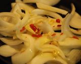 スキレットで、新玉ねぎのスパゲッティ作り方2写真