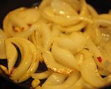スキレットで、新玉ねぎのスパゲッティ作り方3写真