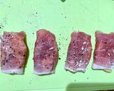 りんごとハーブクリームチーズの豚肉巻き作り方6写真