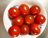ミニトマトスナップエンドウ胸肉塩だれ炒め作り方3写真