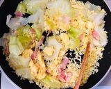 卵レタスベーコンきざみねぎ塩パラパラ炒飯作り方5写真