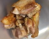 カリッと鶏モモのトマトソース煮込み作り方3写真