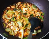 ひき肉不使用!青梗菜入り麻婆豆腐作り方4写真