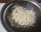 貴女風味でモヤシナムル❤️ゆりさん風作り方1写真