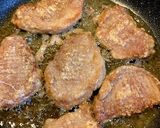 豚ヒレ肉の揚げ焼き蒸しかぼちゃ添え作り方4写真