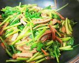 豆苗の天ぷら炒め作り方5写真