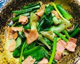 今が旬♡葉玉ねぎとベーコン炒め作り方4写真