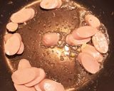 簡単☆絹さやとソーセージの卵炒め作り方4写真
