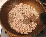 ひき肉とえのきの巣ごもり卵丼作り方2写真