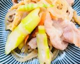 二色丼とたけのこ炒めの彩りお弁当♡作り方2写真