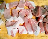 豚肉とトマトの赤ワイン煮作り方1写真