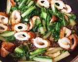山東菜とちくわの煮びたし 10分作り方3写真