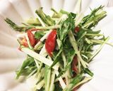 水菜と長芋のごまドレサラダ 5分作り方4写真