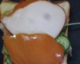 豆と野菜とチキンと卵のクラブハウスサンド作り方13写真