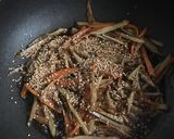 胡麻香る、きんぴらごぼう作り方4写真