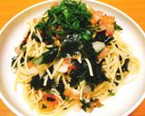 わかめとトマトの和風冷製パスタ作り方5写真