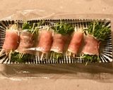 レンジで簡単！玉ねぎソースで頂くの豚巻き作り方5写真