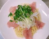 新たまねぎと生ハムの冷やしらーめん作り方5写真