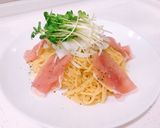 新たまねぎと生ハムの冷やしらーめん作り方6写真