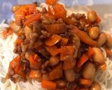 大豆と人参のxo醬炒め のソーメン乗せ作り方7写真