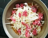 豚こまともやしのピリ辛豆腐作り方2写真