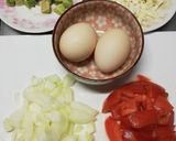具たくさんのスクランブルドエッグ作り方1写真