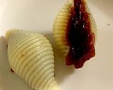 コンキリエに井村屋のゆであずき詰めてみた作り方3写真