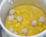 【離乳食完了期】さつま芋と肉だんご煮作り方4写真