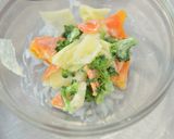 【離乳食完了期】りんごと人参の温サラダ作り方4写真
