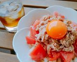 トマトとシーチキンの冷やしぶっかけうどん作り方6写真
