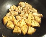 鶏ももとがんもの生姜照り焼き作り方9写真