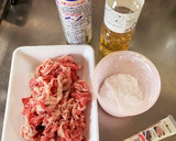 牛肉とレタスのオイスター炒め作り方1写真
