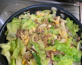 牛肉とレタスのオイスター炒め作り方7写真