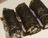 黒すり胡麻の納豆巻き巻き寿司作り方8写真