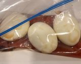 自宅で薫製 燻玉 (100円薫製機)作り方2写真
