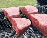BBQで極厚塊肉ステーキを焼く方法作り方3写真