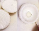 玉葱の器で♡トマトチーズ煮込みハンバーグ作り方1写真