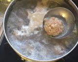 白だしで作る、テールスープ風肉団子スープ作り方3写真
