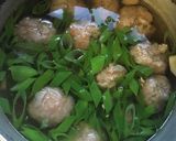 白だしで作る、テールスープ風肉団子スープ作り方7写真