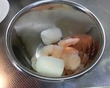 シーフードカレークリームソースパスタ作り方1写真