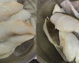真鱈とブロッコリーとマンゴーのバター炒め作り方1写真