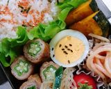 ☆高校生娘と私のお弁当☆38作り方1写真