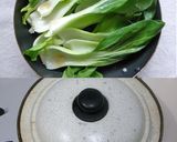 チンゲンサイのピリ辛肉味噌あんかけ作り方1写真